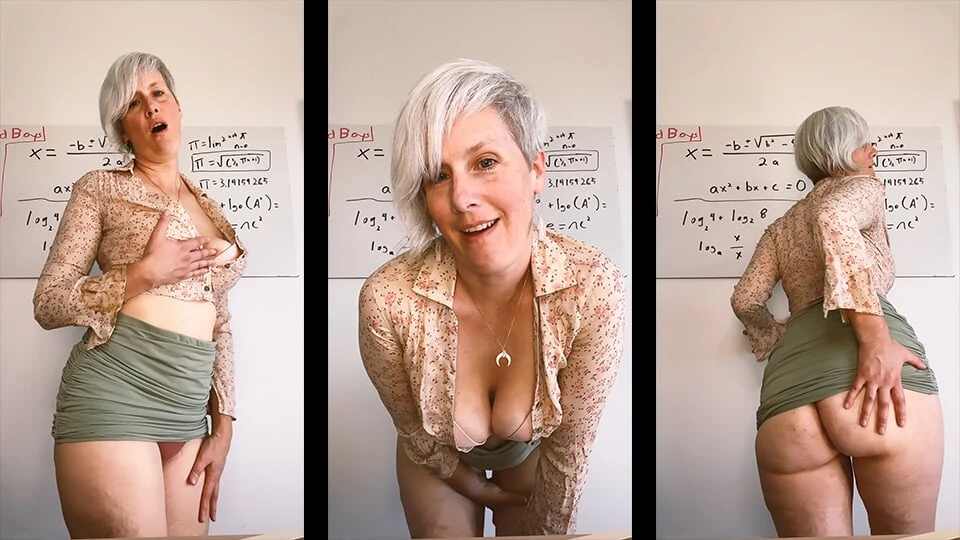 If You Cum then You’ll Be Able to Focus on Math – Big Boob School Teacher JOI Countdown