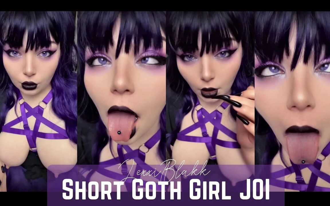 Short Goth Girl JOI