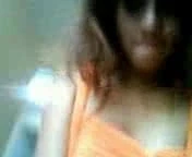 horny girl in orange