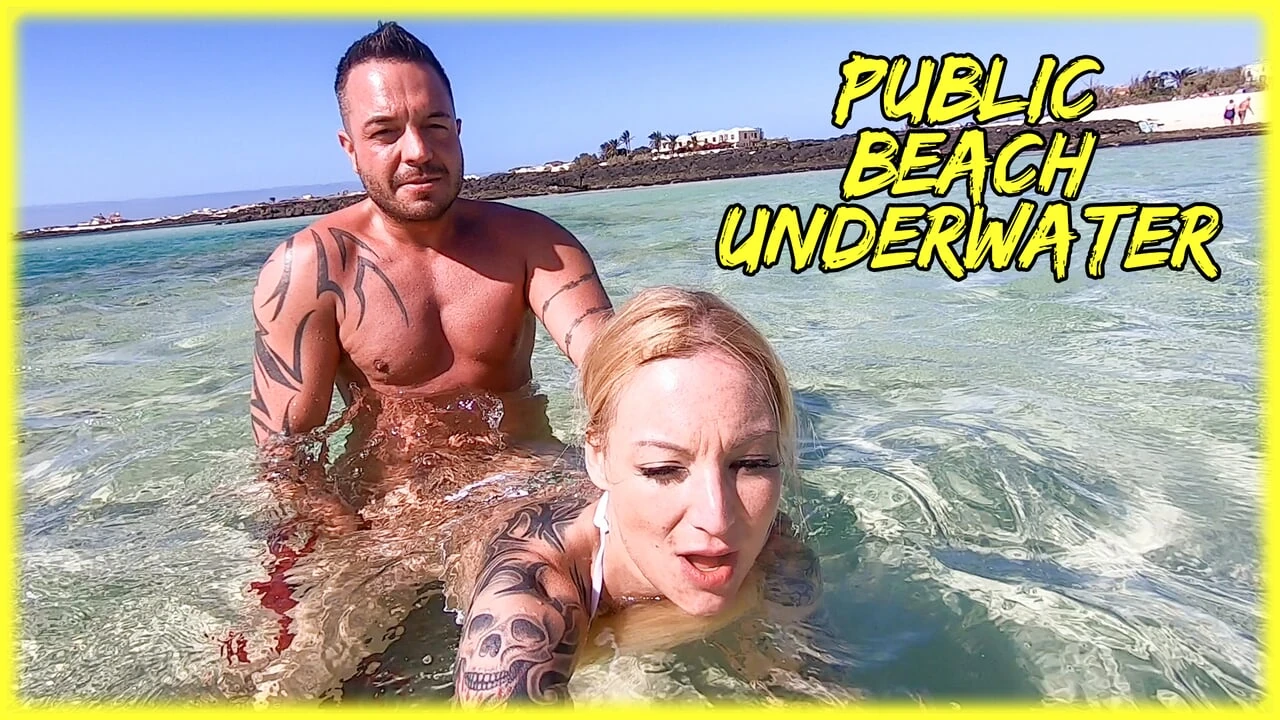 PUBLIC EXTREME AT BEACH UNDERWATER…GOT CAUGHT