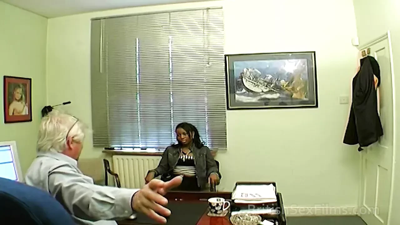 Ebony amateur filmed at real porn casting audition