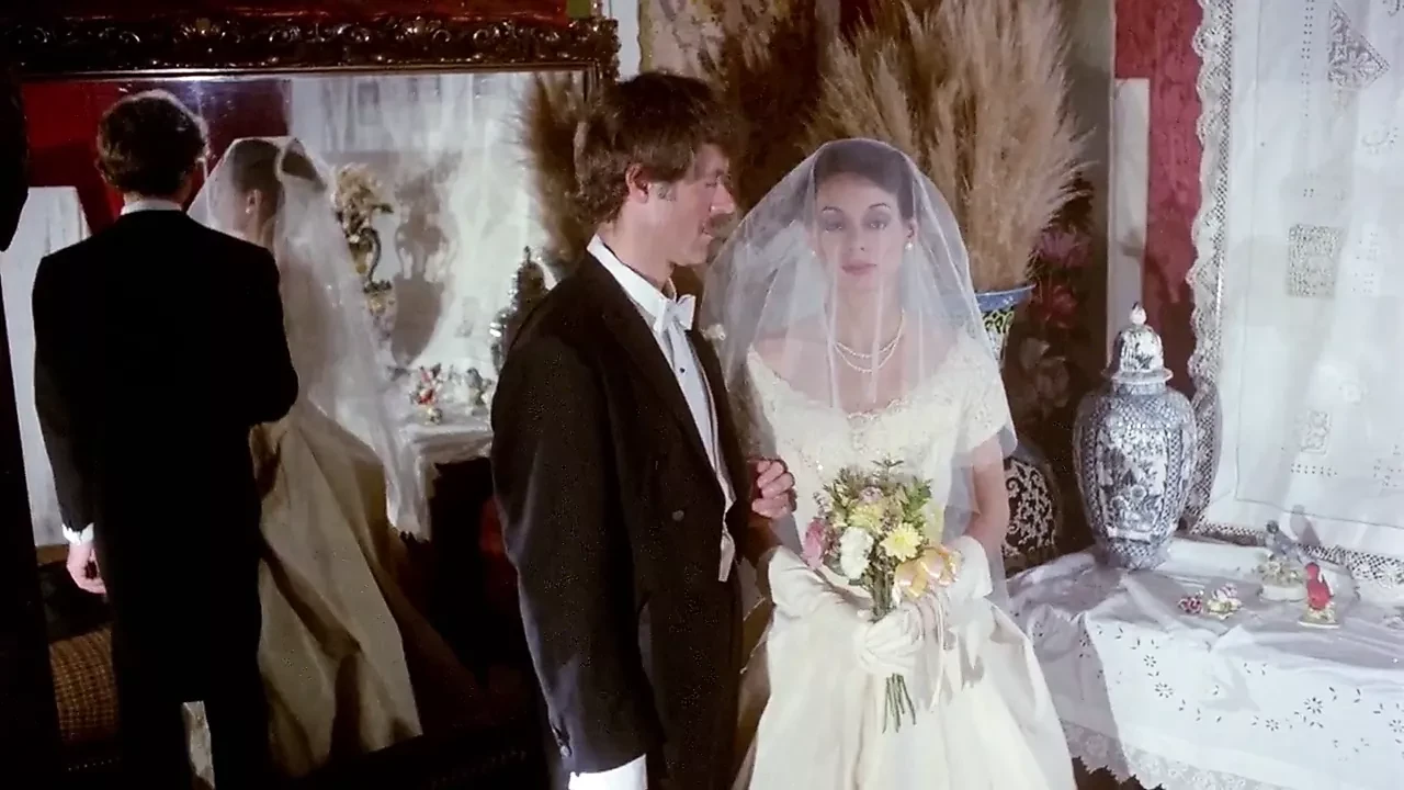 gloved handjob vintage wedding scene