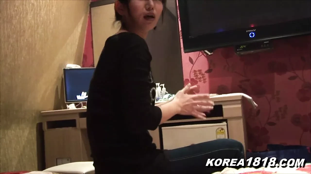 Korean porn Shy Korean girl strips