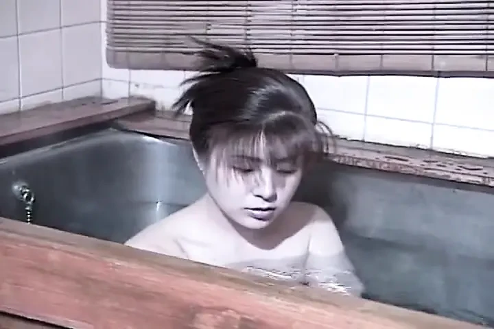 Solo Asian Teen Rubs Her Hairy Twat in the Jacuzzi