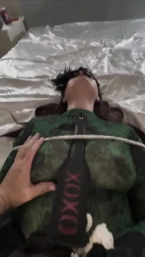 Wife tied up, fucked and swallows big cock cumload