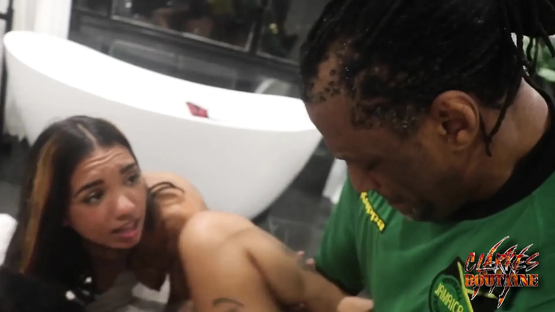 Three Lovely Brazilian Babes and One Big Black Cock in Dem Holes