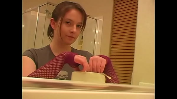 A chubby cute girl spends the day at her daddy’s house.