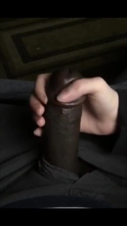 Friend helps black cock with handjob