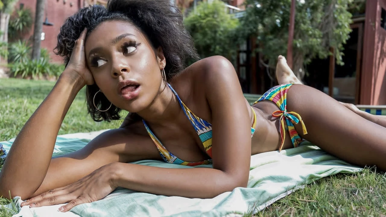 Gorgeous Ebony Babe Railed Hard By Big White Cock American Boyfriend