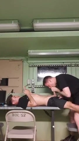 Filling my mouth with chav’s cum