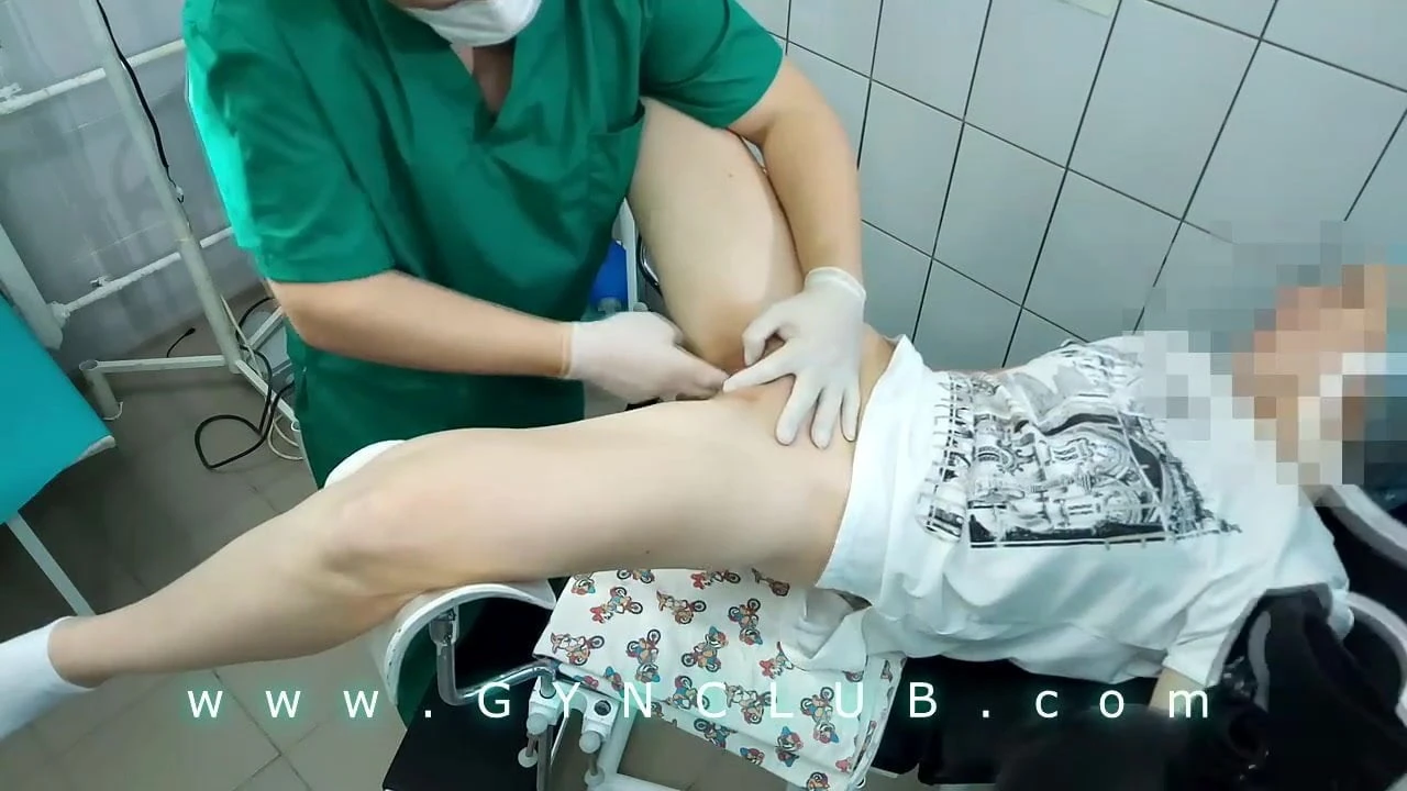 Orgasm on gyno chair