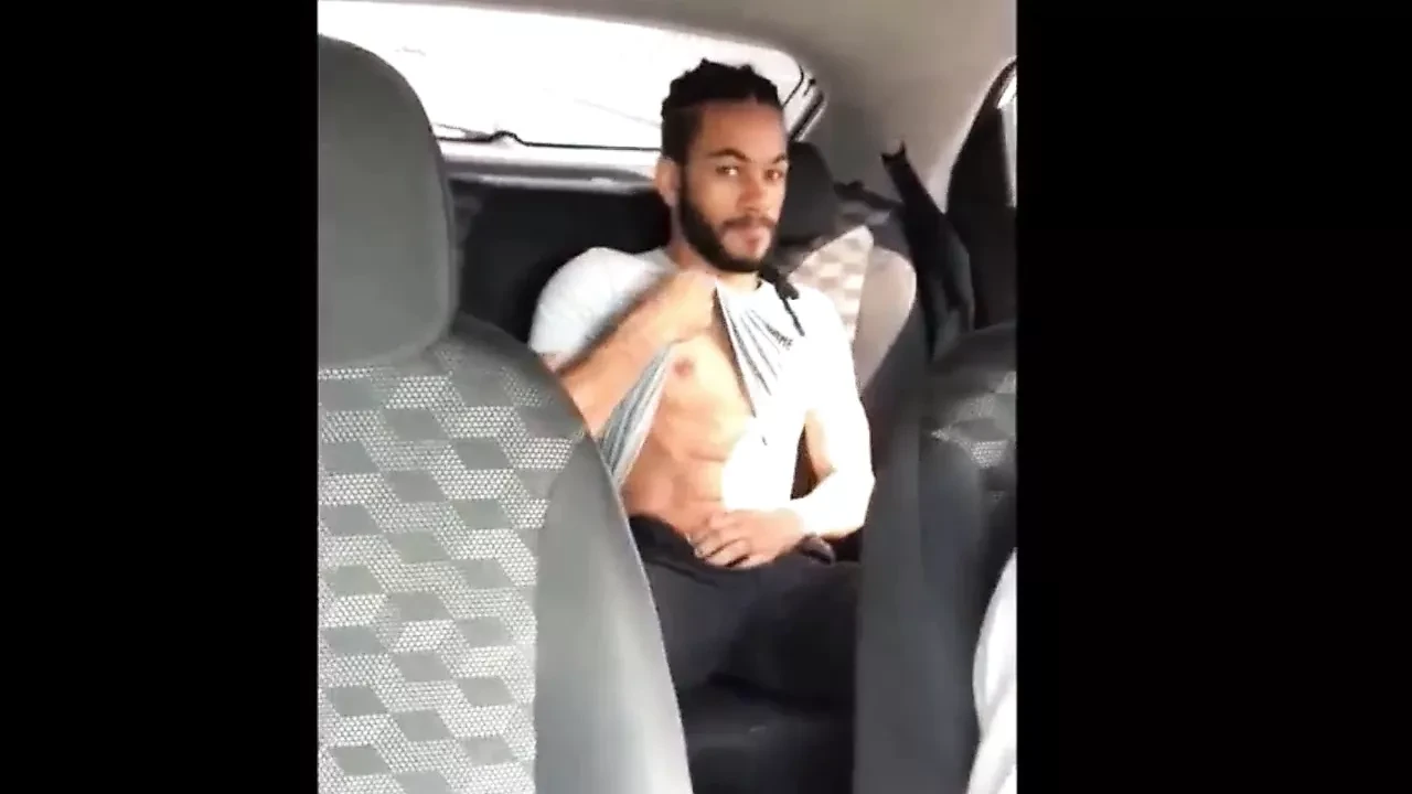 Black gay guy jerking off in the bla bla car