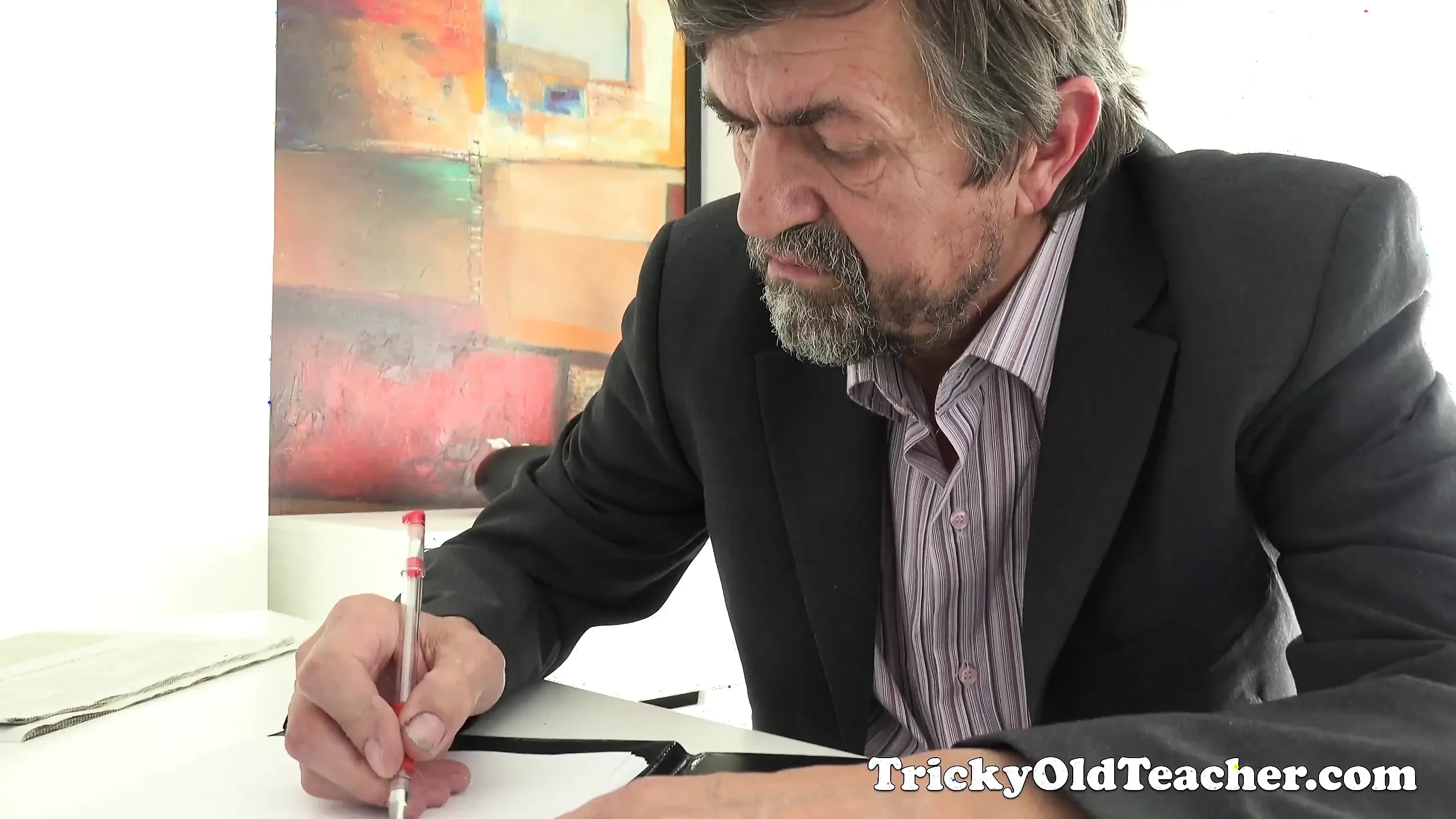 Cunning Misa Seduces Her Tricky Old Teacher for Better Grades in University