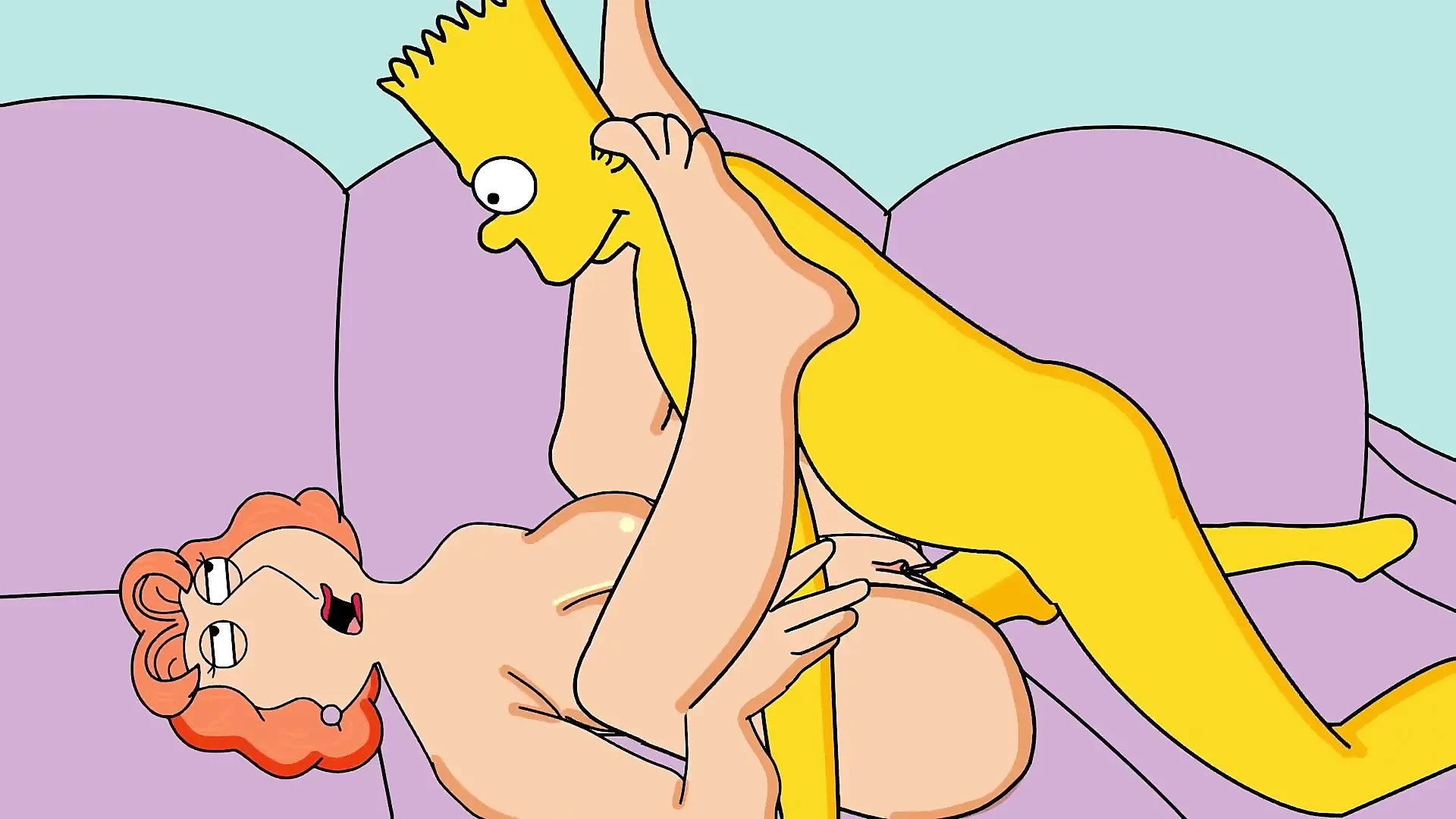 Family Guy Parody The Simpsons Parody 18+ crossover – Bart finally nails his dream milf lois Griffin