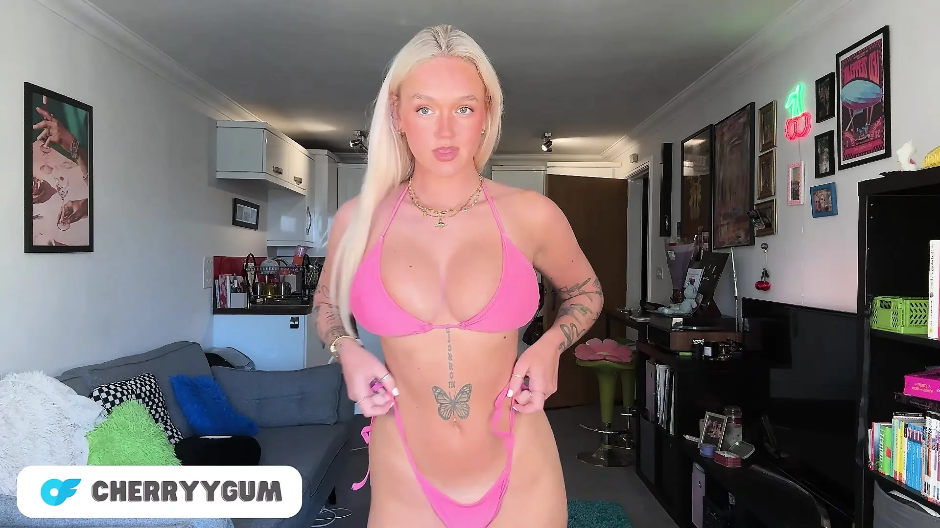 NUDE Bikini Try-on Haul with 18 year old British Teen with HUGE TITS