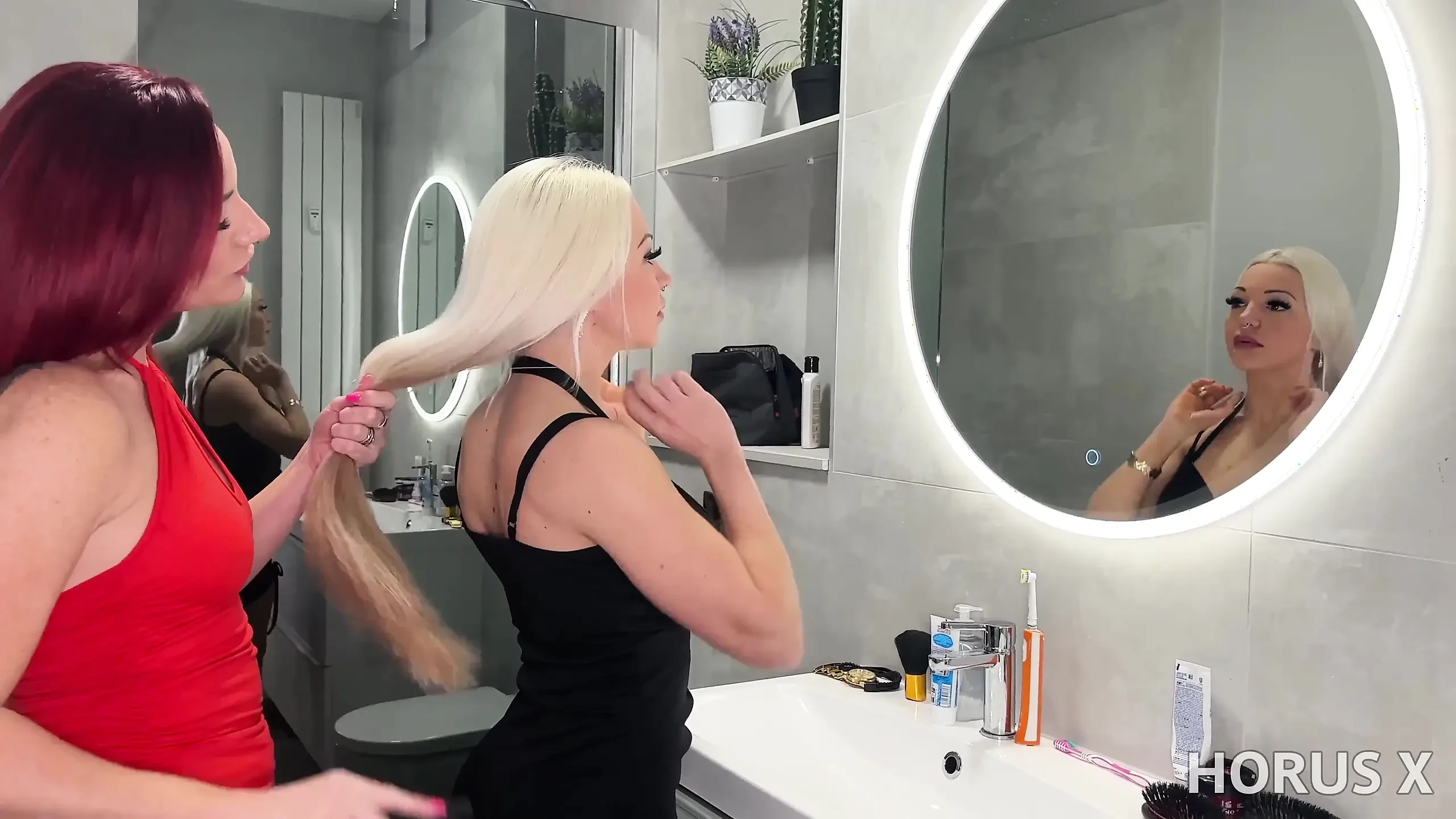 Busty MILFs Fuck Each Other Before a Night Out