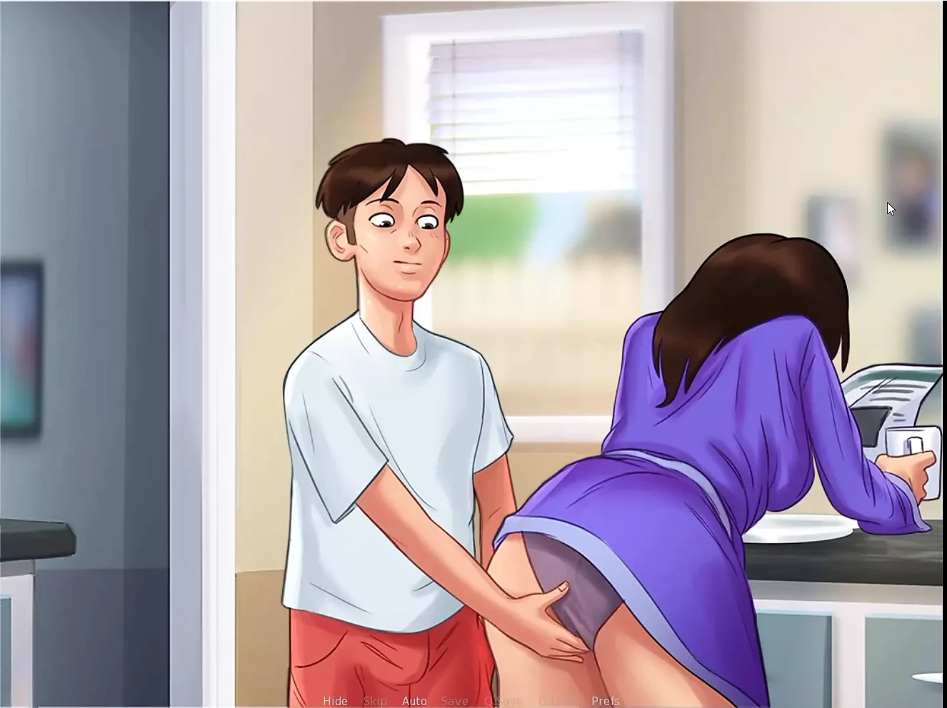 Korean big hot aunty make seen in summer time saga