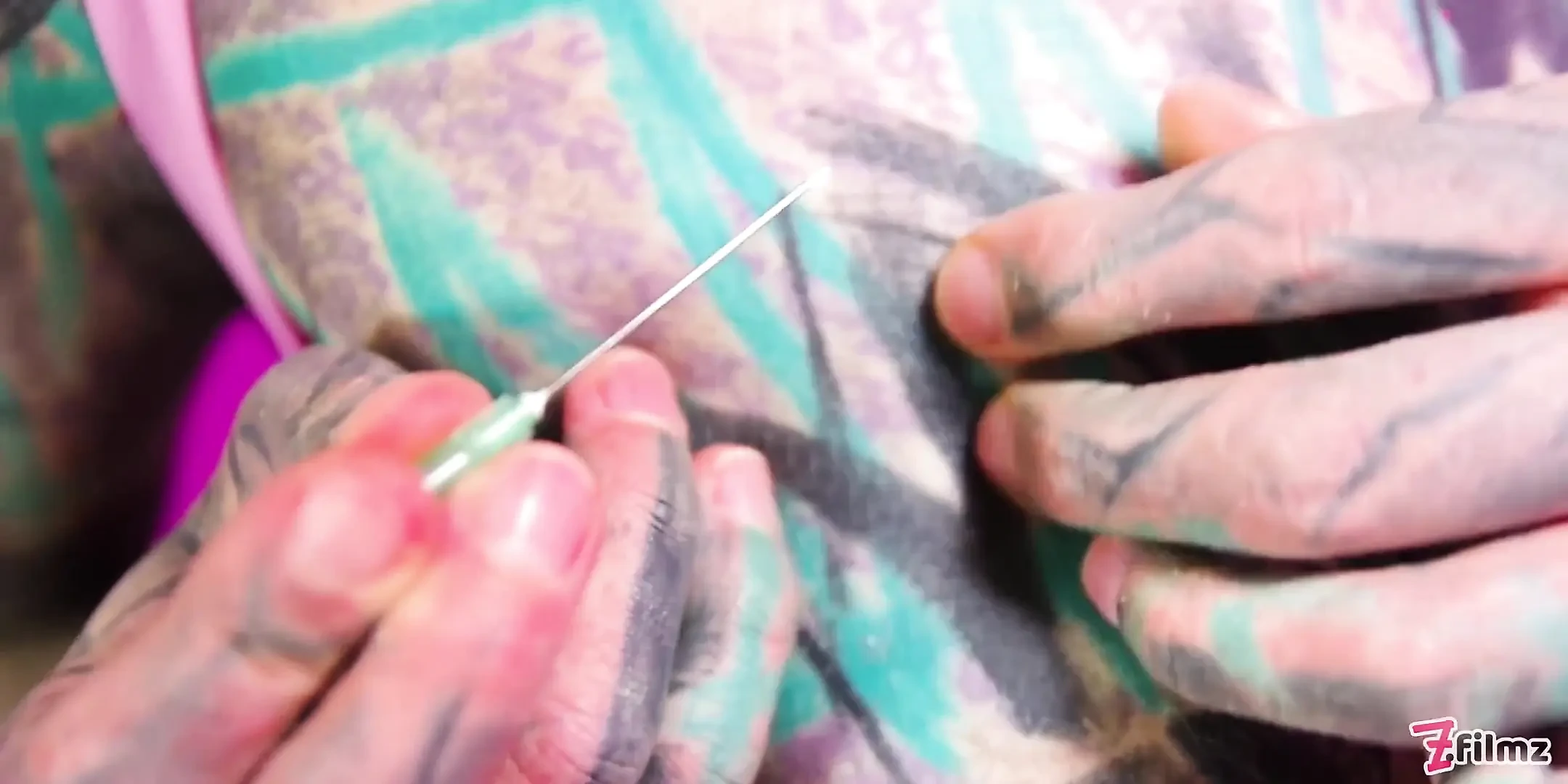 Solo Tattoo Girl Anal Masturbation – Self Assfuck