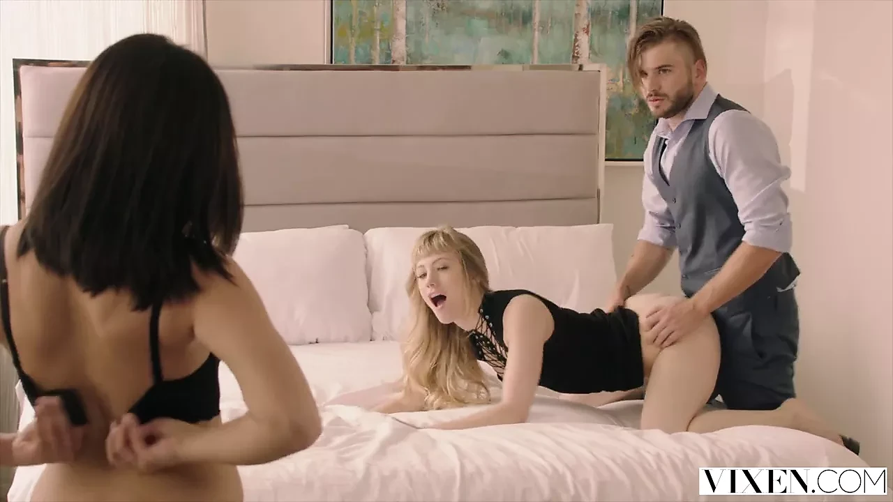 VIXEN Nympho Has Hot Sex With Two Strangers