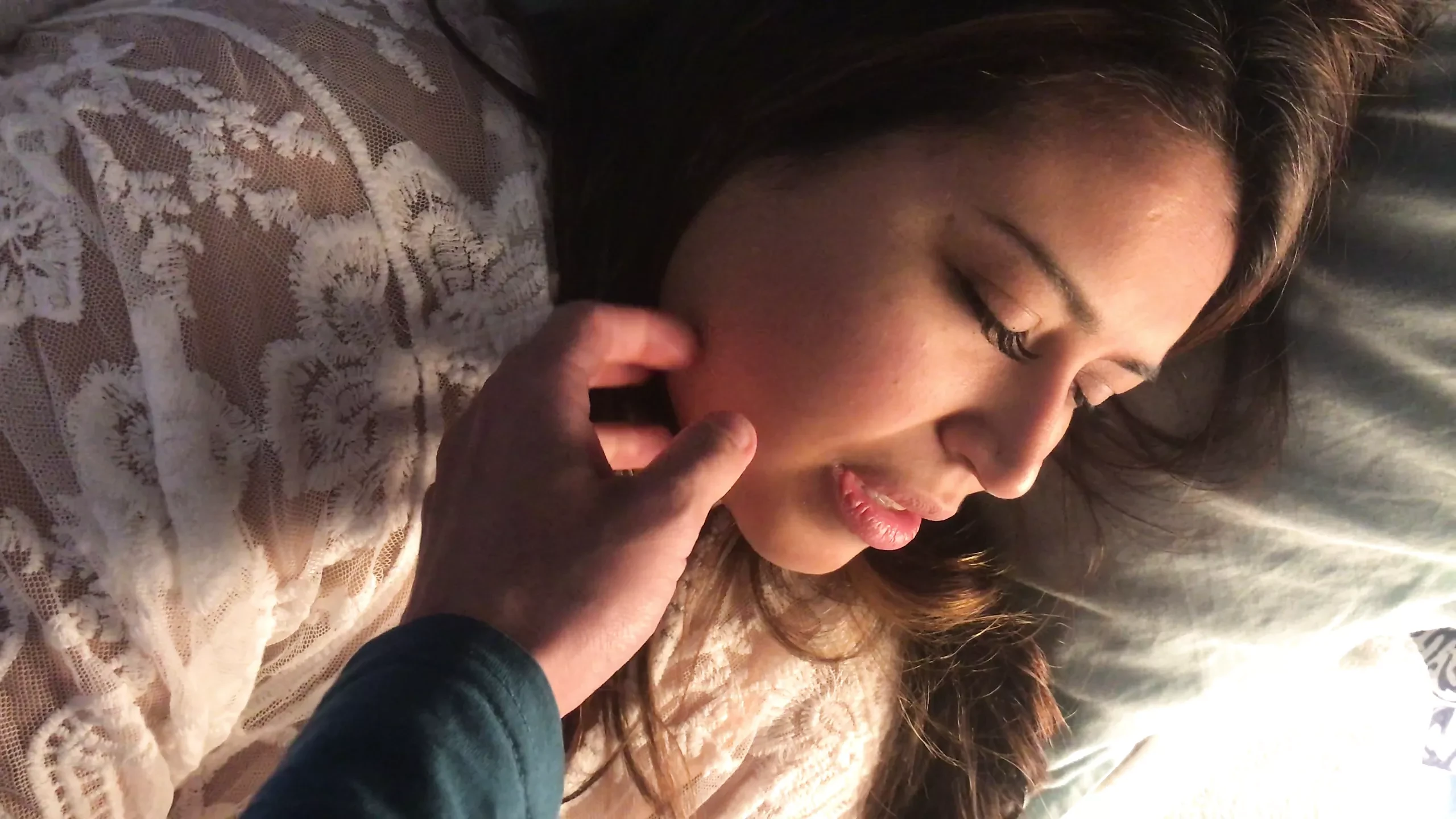 I wake up my stepmom and fuck her mouth