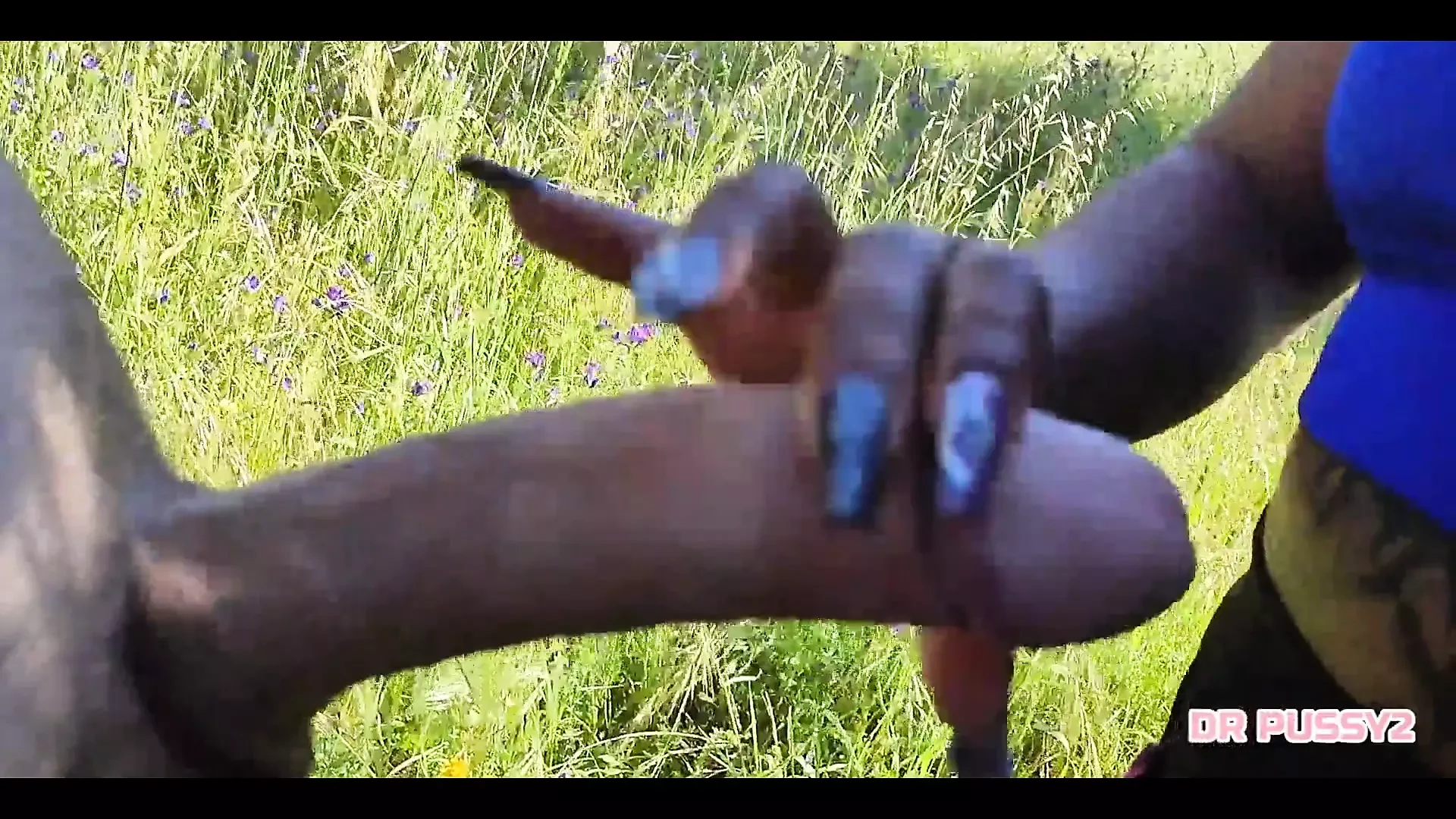 Black Asshole to Get Revenge for Cheating, Sucks and Fucks White Dick Out in Nature