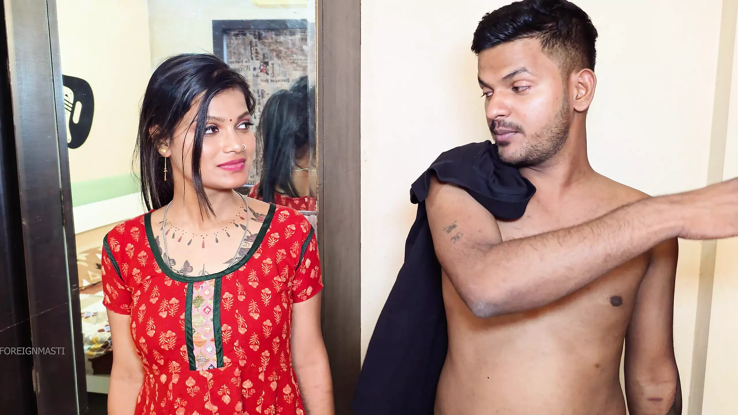 Hard pussy fuck Caught My desi noughty wife Playing… and Joined In