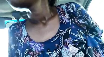 PNG step mom cheating rides cock in car