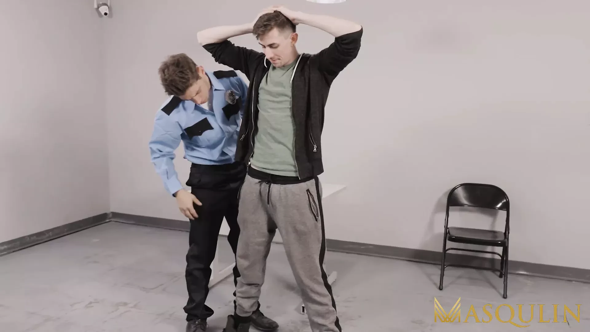 MASQULIN Policeman Michael Del Ray Barebacks Gay Jack Hunter