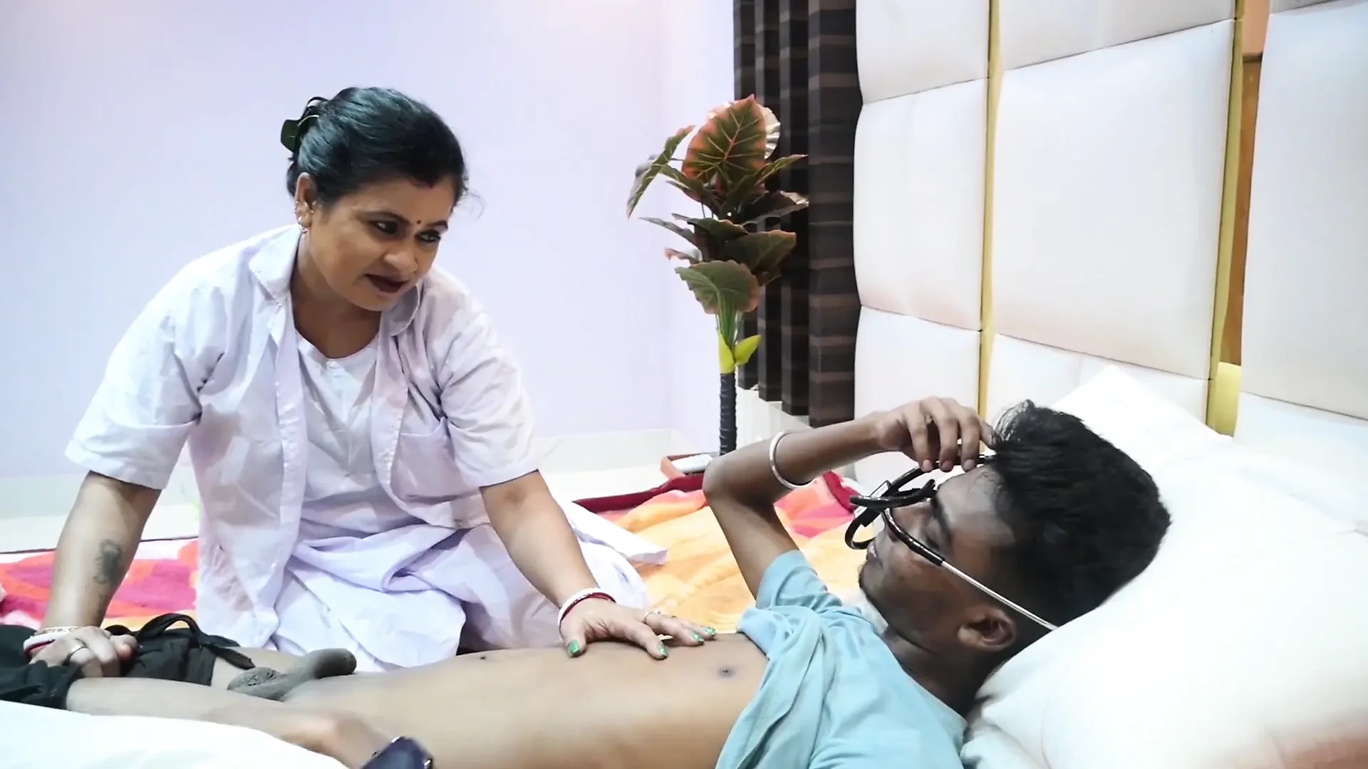 stepson,stepfather and doctor threesome sex..