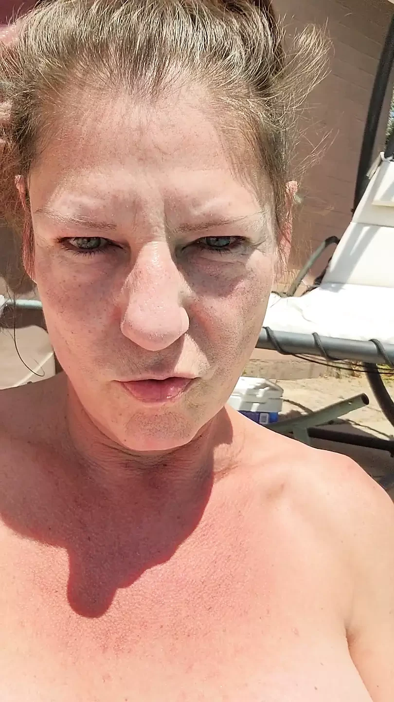 Happy Mother’s day to me swimming, masturbating poolside