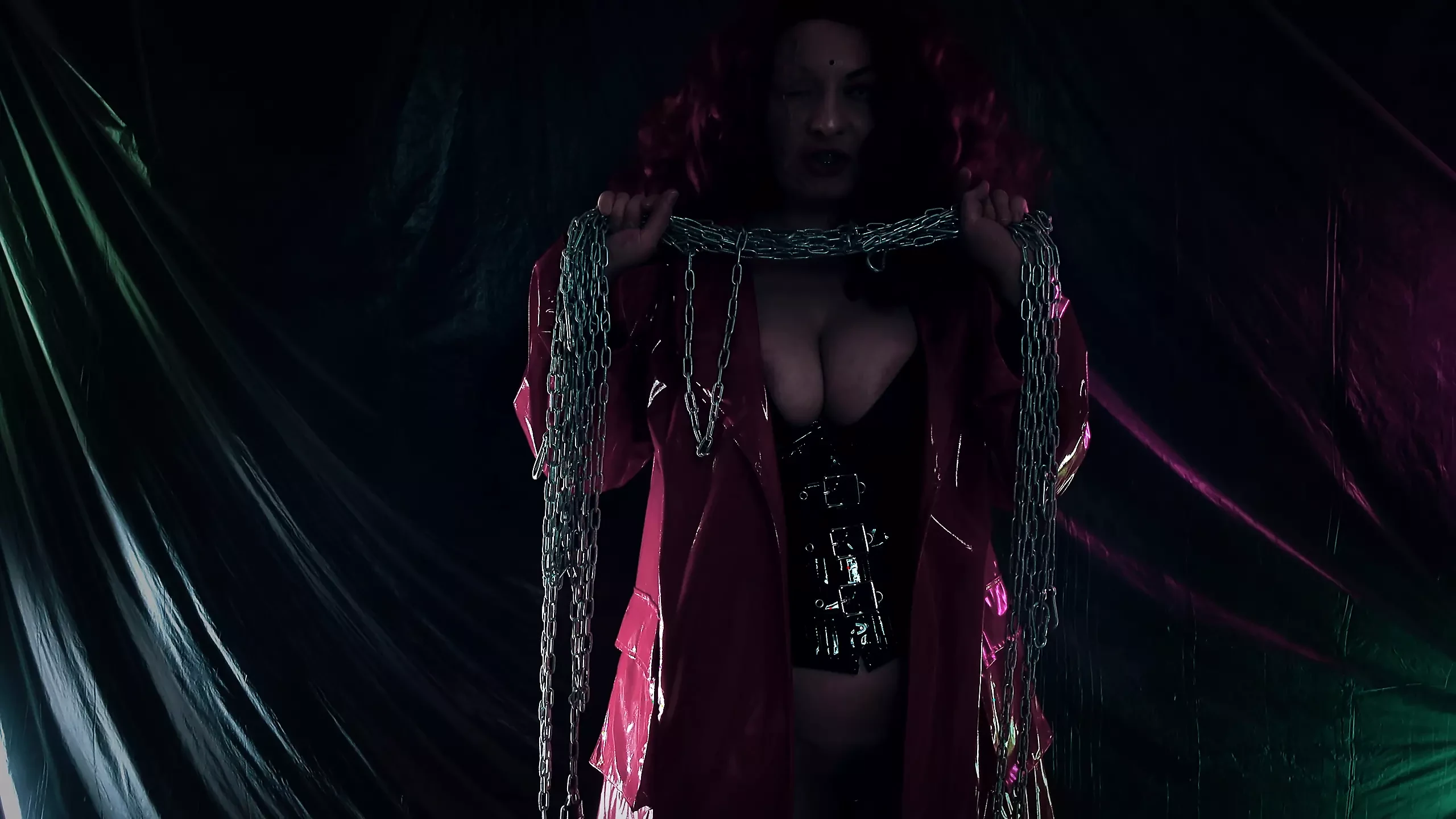 JOI jerk off instructions CEI cum eating instructor – Hot crazy MILF horror porn Evil Arya Grander