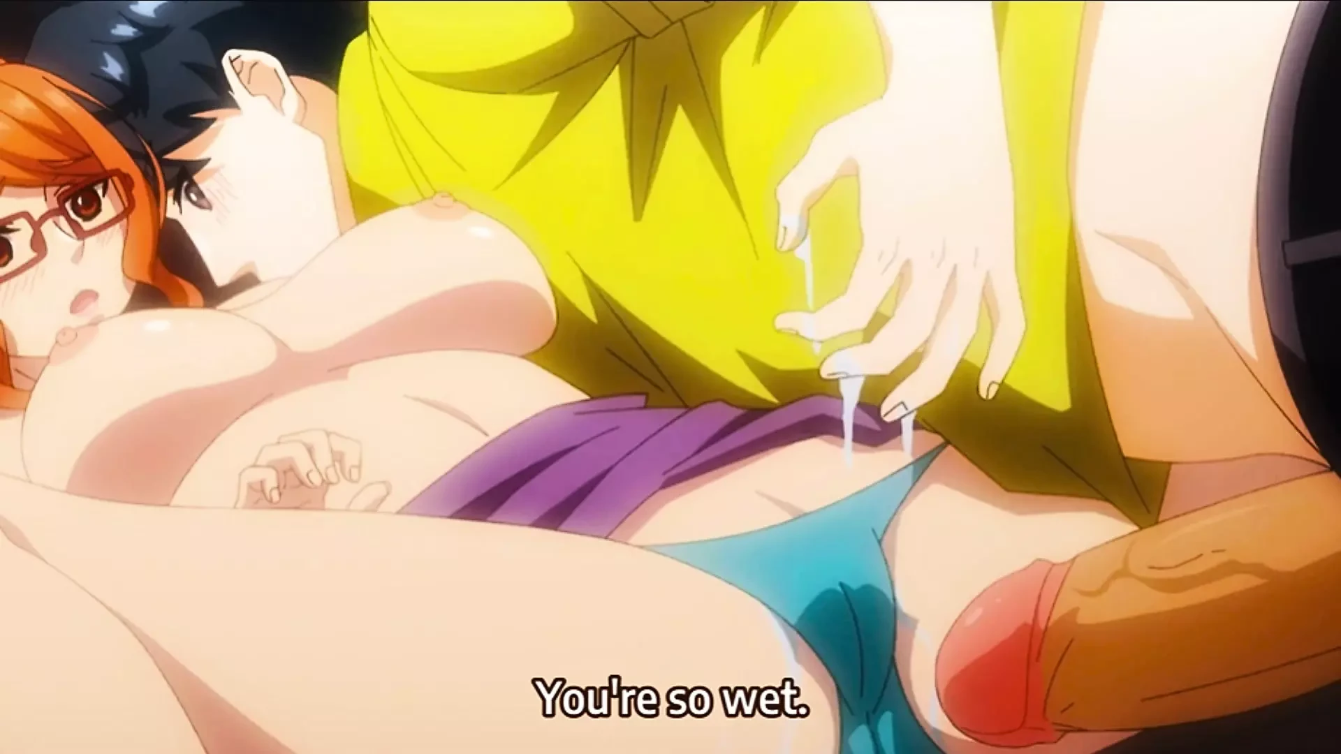 Hentai – I touched her pussy and she got very wet