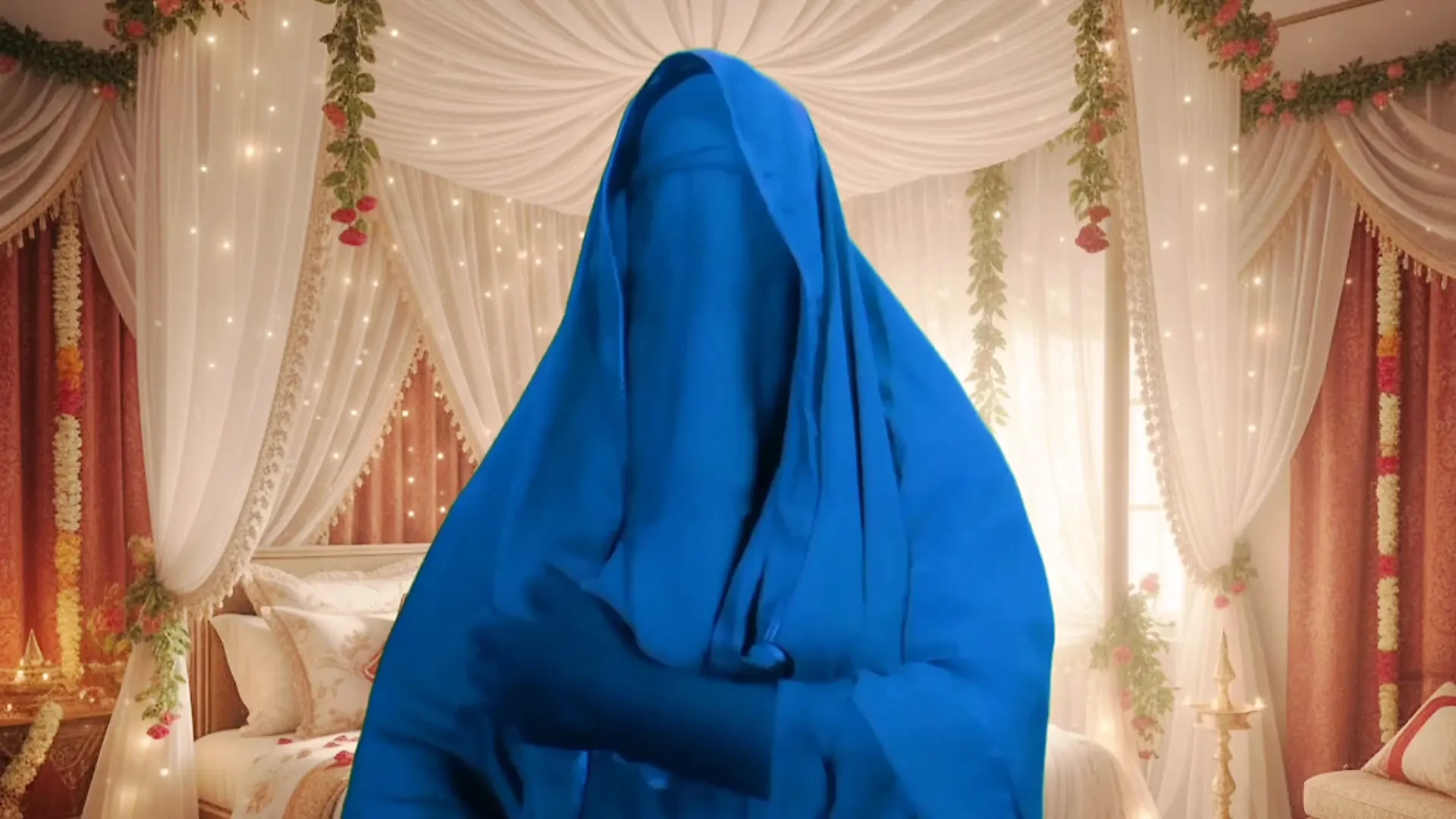 Indian Muslim Girl in Burkha Enjoys Romantic Sex Night