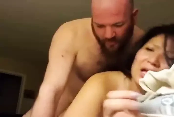 Japanese wife fucked hard by white husband