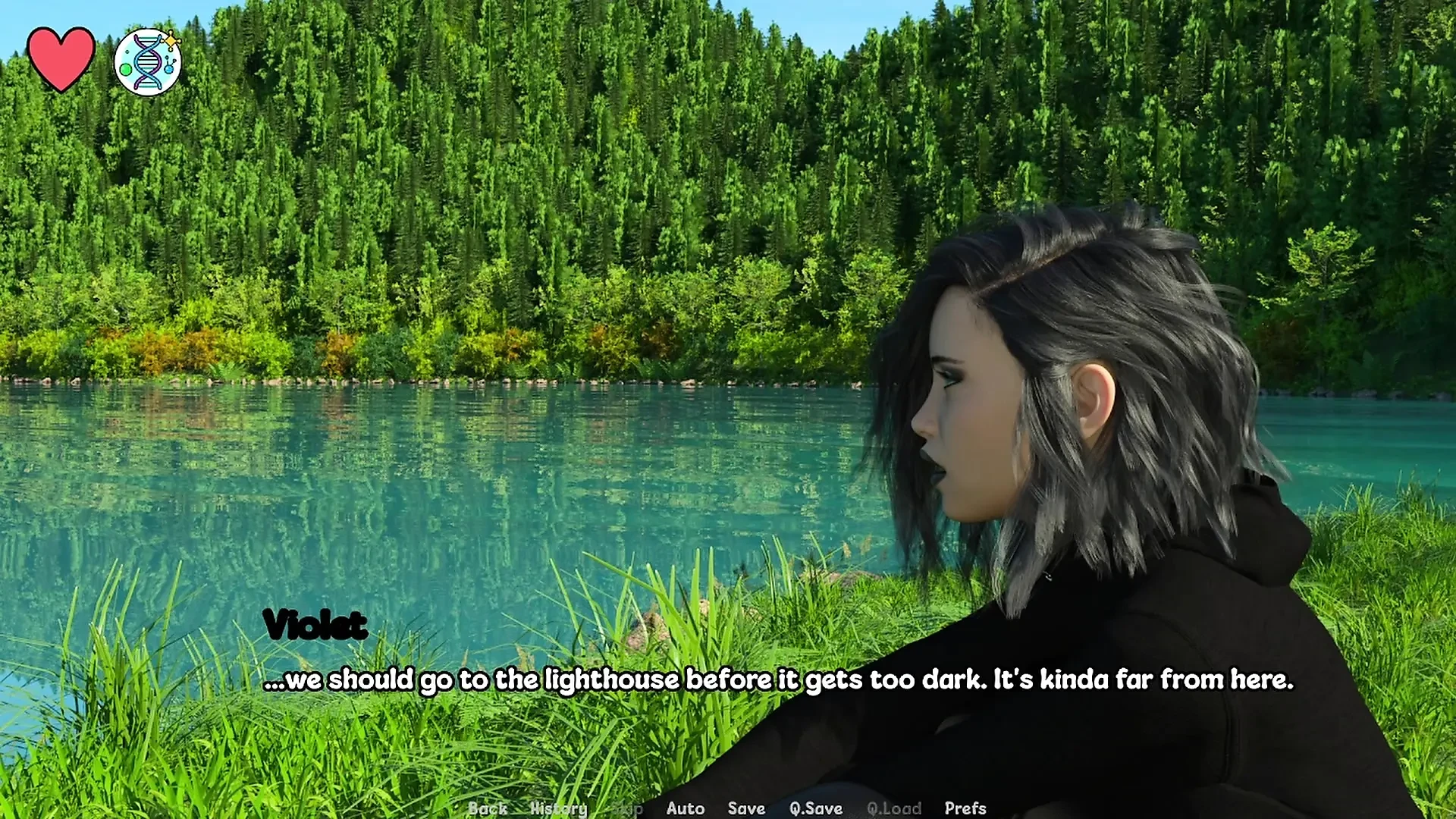 Elmwood University #23 – Romantic Date With Hot Busty Goth Girl