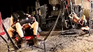 mistress Monique Covet with slaves – kinky latex fetish fun