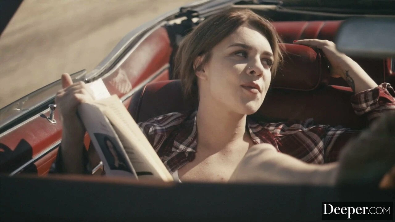 Deeper. Seth & Gabbie fuck on car hood while her BF sleeps