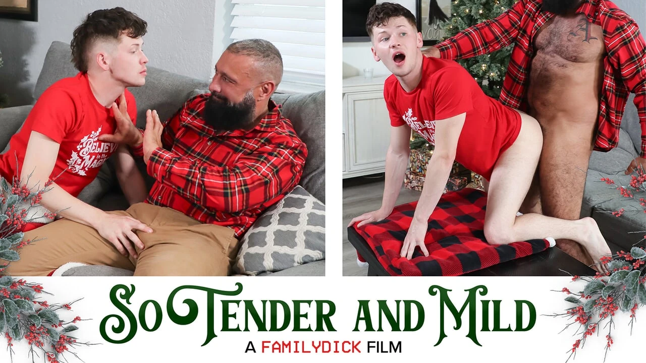 Horny Stepson Wants To Spend Christmas With His Hunky Stepdad So He Can Finally Seduce Him