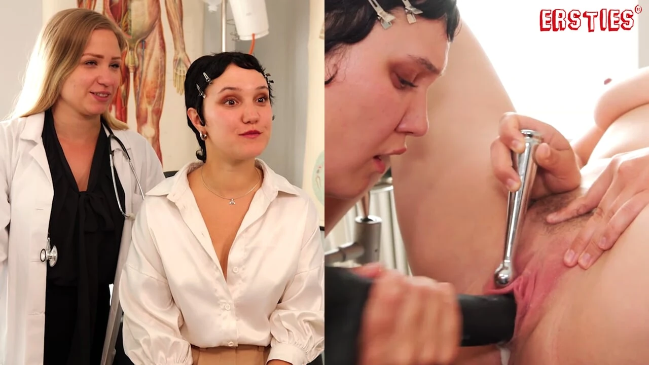 Ersties – Lesbian role play on the examination chair