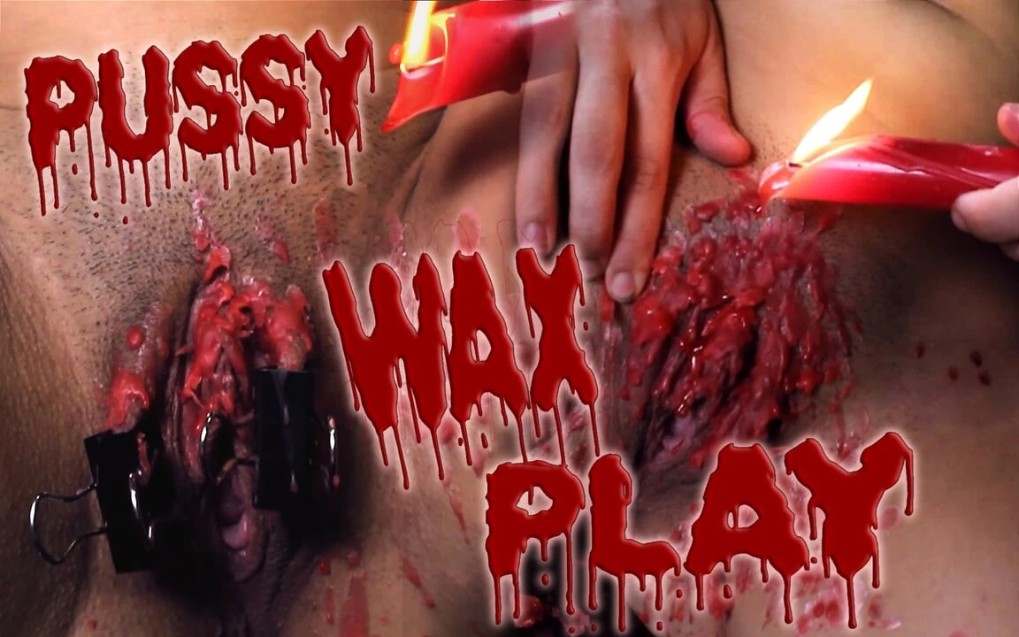 Hot candle wax in my pussy – Sadomasochistic self punishment