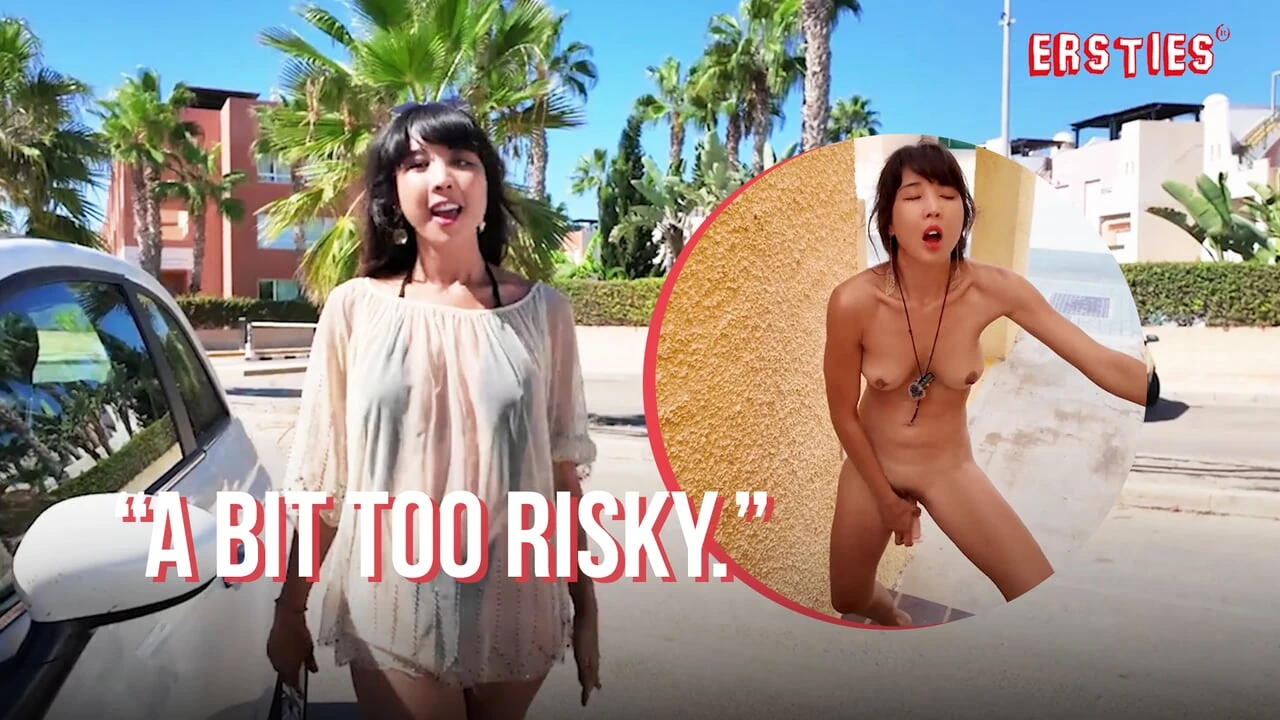 Ersties – Exhibitionist Kiara Gets Very Horny After Being Nude in Public & Finds a Place To Masturbate