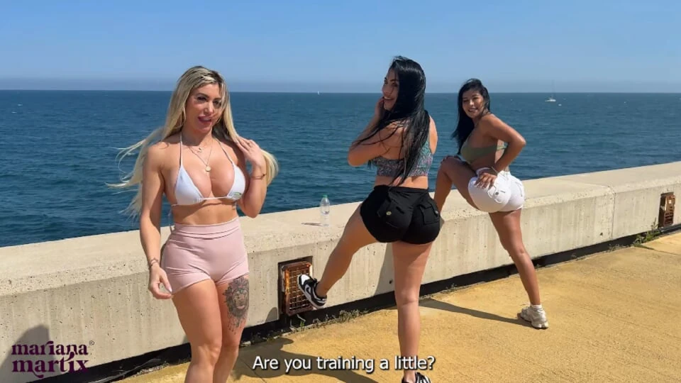 A group of friends eager for sex fucks a Spaniard they meet on the beach – Mariana Martix.