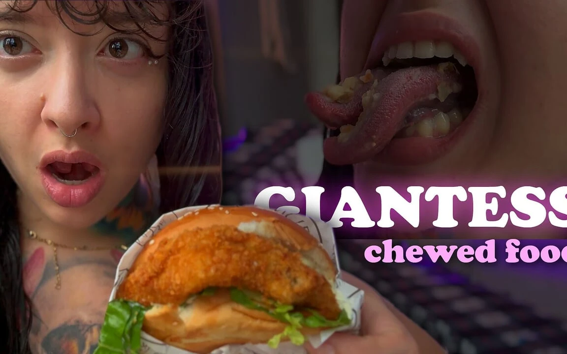 Hungry Giant Chews His Food and Burps, Then Devours You.
