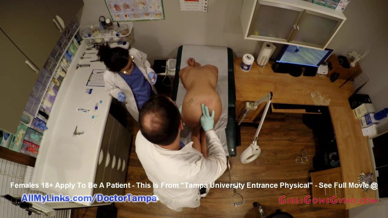 Sandra chappelle’s student gyno exam by doctor from tampa on cam