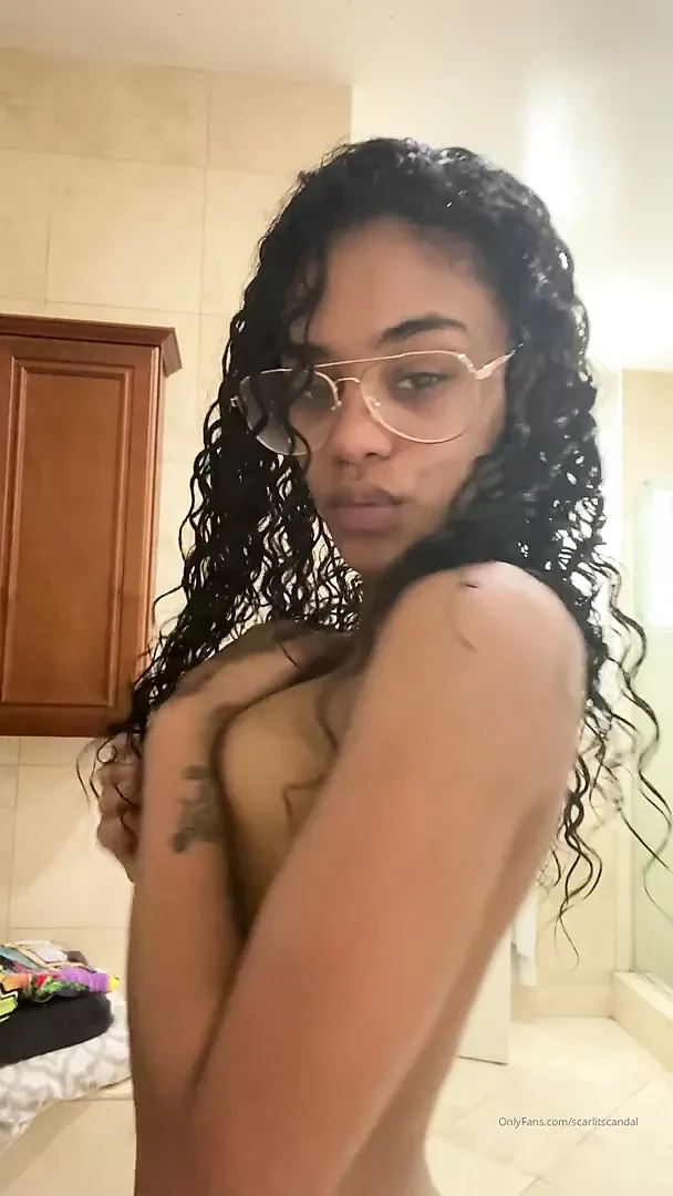 Freaky girl with glasses solo