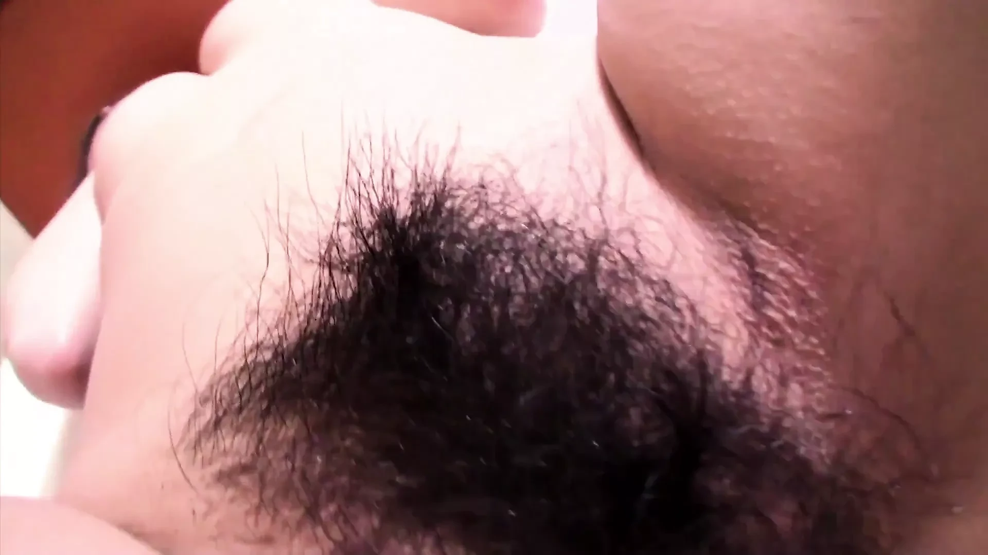 Japanese girl with great tits fucked in her hairy pussy with creampie