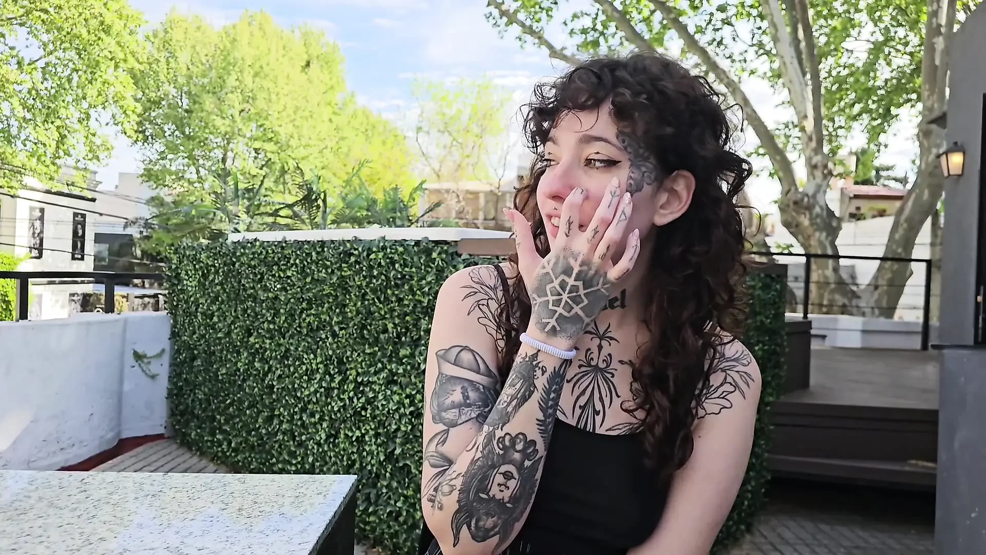 Spraying my friend’s face with hot cum