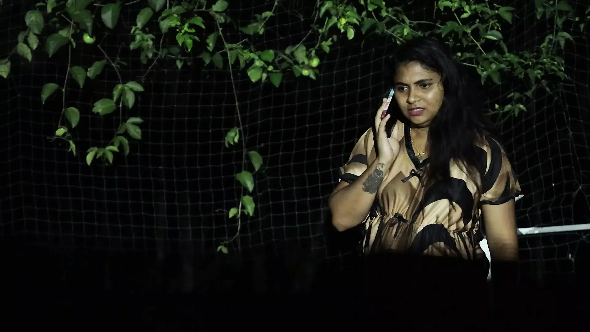 Terrace night fuck with girl friend while her parents not in home she called her boy friend and doing hard fuck  in terrace