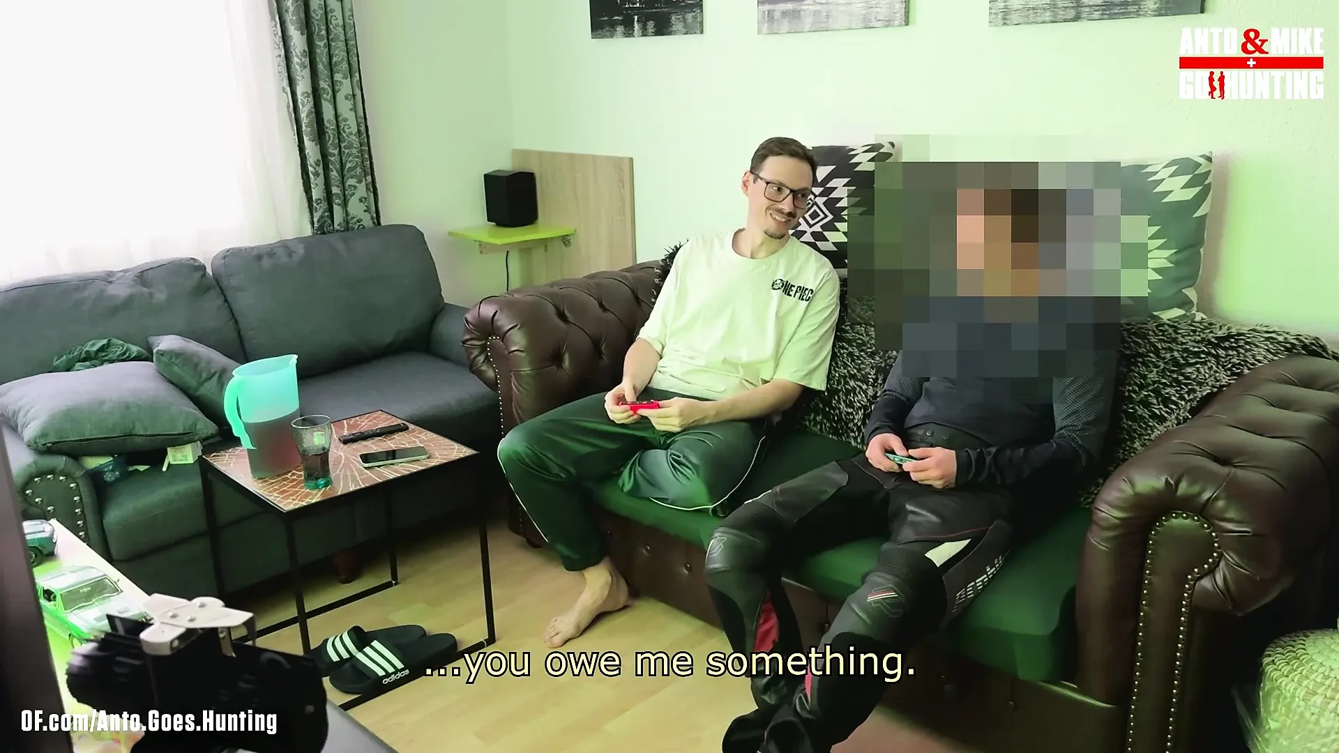 Mike Loses Bet While Gaming and Has to Give His Shy Straight Friend a Blowjob