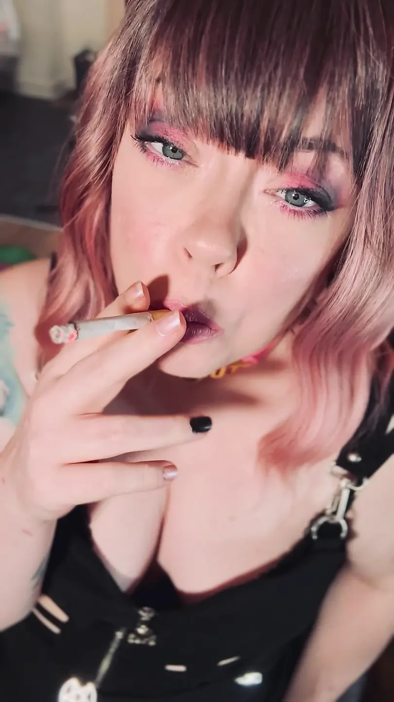 Pink To Make The Boys Wink! Cute Tina Snua Smokes One Of Daddy’s Cigarettes – Good Girl or Bad?
